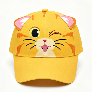 Gorra de Béisbol Vintage Moderna con Diseño 3D de Cara de Animal, Bordado de Animales Adorables, Unisex, para Adultos, Informal, para Exteriores, de Poliéster/Algodón - Product Image 5