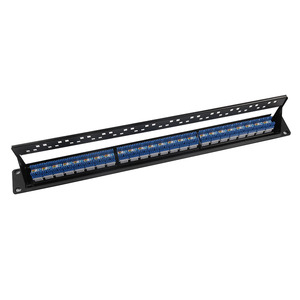 แผงแพทช์เน็ตเวิร์คขนาด 19 นิ้ว 24 พอร์ต cat6a cat5e cat6 cat7 cat8 24 พอร์ต utp แผงแพทช์เปล่า - Product Image 5