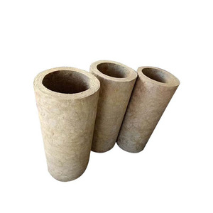 Tuyau de laine de roche de tube de laine minérale de la norme 100mm d'ASTM pour les matériaux efficaces d'isolation de tube de vapeur - Product Image 1
