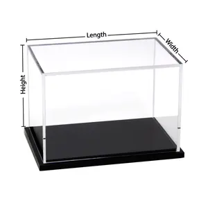 Clear Acrylic Plastic Square Cube Small Acrylic Box With Lid Storage Boxes Organizer