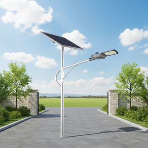 High-Power 100W LED Solar Street <b>Light</b> with IP65 6000K Daylight 120 Beam Angle Automatic Control 5-Year Warranty CRI95 - Product Image 3