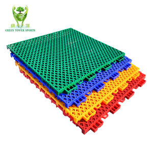 Carreaux de sol sportifs à emboîtement suspendus en <span class=keywords><strong>surface</strong></span> antidérapante à structure double couche personnalisée en gros professionnel - Product Image 4