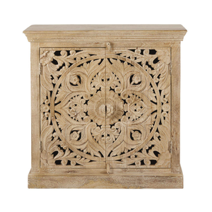 Classic Hand Carved Solid Wood <b>Sideboard</b> Wooden Dining Room Buffet Cabinet Elegant Storage Furniture For Home Living Room - Product Image 1