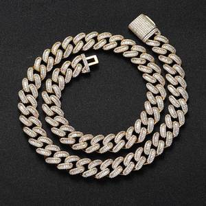 Designer VVS1 Moissanite Prong Cuban Link <b>Chain</b> 925 Sterling Silver Custom <b>Iced</b> <b>Out</b> Hip Hop Bling Necklace Jewelry Tester Pass - Product Image 1