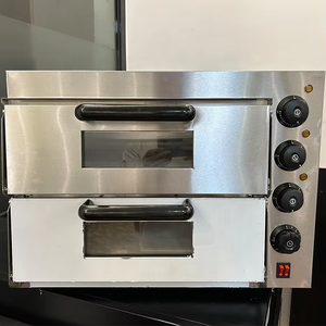 Horno de Encimera de Doble Cubierta de Acero Inoxidable Comercial Más Vendido para Hornear <span class=keywords><strong>Pizza</strong></span>, Pan y Pasteles en Restaurantes y Cocinas - Product Image 2
