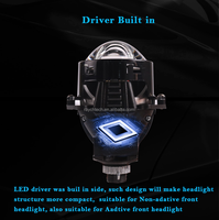 RAYCH Nouveaux phares de projecteur hyperboloïde à objectif bi-led 3.0 ''pour Hella 3R G5 Lumière LED High Low Beam 60W 6000k Matrix Lens