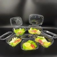 Boîte d'emballage de fruits de qualité alimentaire, récipient transparent pour aliments, présentoir rectangulaire pour salade, collation, plateau à Dessert, boîte à gâteaux de lune en plastique pour animaux de compagnie