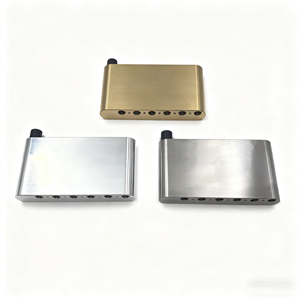 <span class=keywords><strong>Base</strong></span> de puente para guitarra eléctrica PRS con sistema de trémolo y pastilla individual, de latón, acero inoxidable y aluminio - Product Image 4