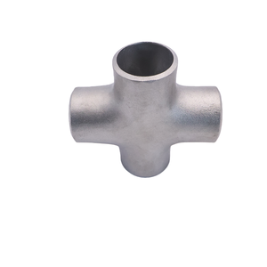 3 ए प्रमाणित स्टेनलेस स्टील सैनिटरी फोर-वे दर्पण क्रॉस वेल्डिंग फिटिंग के लिए चार-तरफा दर्पण क्रॉस वेल्डिंग फिटिंग - Product Image 4