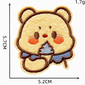 Nouvelle broderie thermocollante mignonne en forme d'ours pour la décoration - Product Image 6