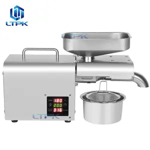 LTPK LBT01T Control térmico Prensas de aceite de acero inoxidable Máquina automática de prensa de aceite de maní para el hogar/comercial