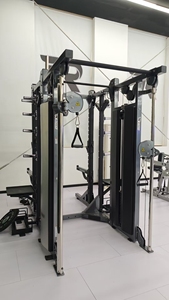 Profesyonel çekiç spor ağırlık kaldırma çok fonksiyonel eğitmen vücut geliştirme spor ekipmanları plaka yüklü yarım kafes Squat çerçevesi - Product Image 2
