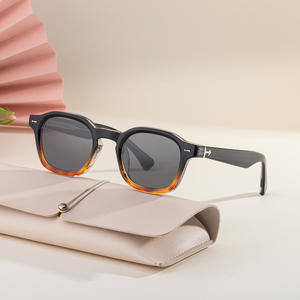 Lunettes de soleil carrées pour hommes ZT-99301, protection UV400, monture en plastique et métal, verres PC, noir et gris, pour e-commerce transfrontalier - Product Image 3