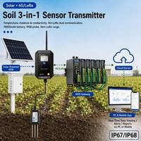 Sistema de Gestión Agrícola Inteligente NB-IoT IP67 del Fabricante, Detector de Humedad y Temperatura del Suelo WES WE-T214 -40~85 de Precisión