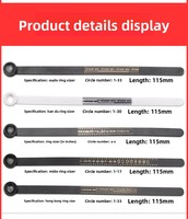 Ring Measuring Tape Magnifying Glass Finger Circumference Ring Size Tool US UK Hong Kong Sizes Ring Sizer