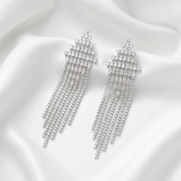 Boucles d'oreilles chandelier vintage en laiton plaqué or 14 carats avec pierres de zircon, technologie de micro-incrustation, épaisseur de placage de 0,03 mm pour femmes