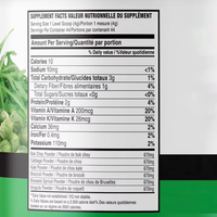 Poudre de mélange de superaliments verts cruciformes OEM 150g – Complément alimentaire sans gluten et végétalien (Chou, Chou frisé, Brocoli, Pois de Bruxelles)
