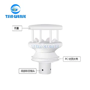 MWTS02 sensor angin ultrasonik mikro, kecepatan angin terintegrasi dan arah angin untuk stasiun cuaca pertanian