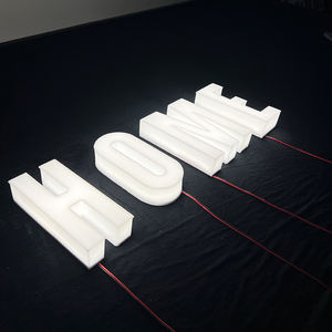 <span class=keywords><strong>Letras</strong></span> <span class=keywords><strong>Luminosas</strong></span> Acrílicas Blancas Leche para Publicidad de Marca, Personalización de Logotipos - Product Image 3