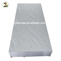 Panneau décoratif mural flexible brillant en PVC UV imitation marbre