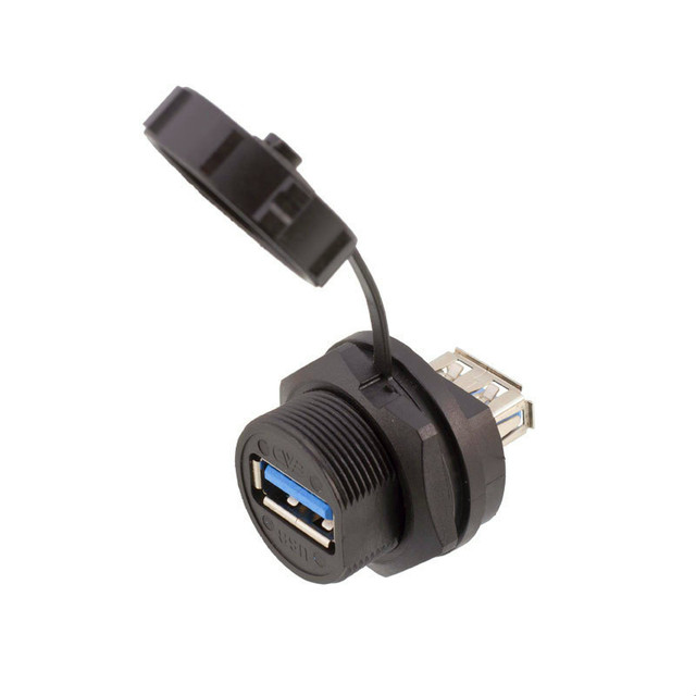 Wholesale waterproof usb 3.0 Female socket panel mount connector ip67 waterproof usb cable adapter