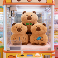 Peluche Capybara moelleuse de 8 pouces, design personnalisé, super douce, rembourrée en coton PP, jouet anti-stress, poupée en peluche, cadeau d'anniversaire pour enfants
