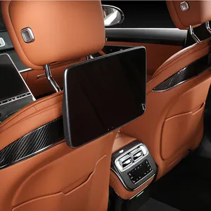 W223 कार्बन फाइबर कार सीट रियर प्रदर्शन Maybach के लिए ट्रिम आंतरिक सामान S480 एएमजी S400L S450L मर्सिडीज एस क्लास 2021