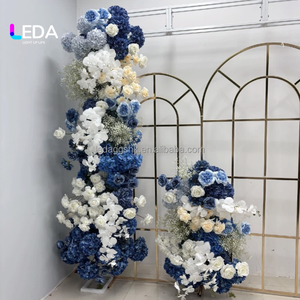 ชุดตกแต่งเค้กทาวเวอร์สีน้ำเงินคุณภาพสูง LEDA ช่อดอกไม้ประดิษฐ์สำหรับตกแต่งงานแต่งงานสีน้ำเงิน - Product Image 1