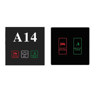 Nouveau 2026 DSYMBOL Plaque de <span class=keywords><strong>porte</strong></span> électronique lumineuse à LED pour numéro de chambre d'hôtel, signalisation DND (<span class=keywords><strong>Ne</strong></span> <span class=keywords><strong>pas</strong></span> <span class=keywords><strong>déranger</strong></span>) et de nettoyage - Product Image 1