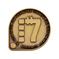Moneda de Desafío de Latón Sólido con Logotipo Personalizado de Fábrica, 30mm 40mm 50mm, en Blanco, Dorada, Plateada, Cobre, Impresión UV, Grabado Láser, Serigrafía