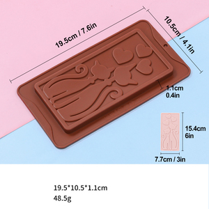 Cetakan Cokelat Anti Lengket Cetakan Cokelat Silikon Food Grade Cetakan Dalam untuk Permen Pistachio Dubai Camilan - Product Image 6