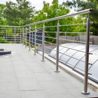 Rampe en acier inoxydable SUS304 pour extérieur, jardin, salle de bain, terrasse, escalier, piscine, balustrade, clôture de sécurité