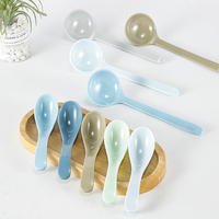 Logo personnalisé incassable en plastique mélamine dîner riz mélamine cuillère de service cuillère à soupe colher cucharas