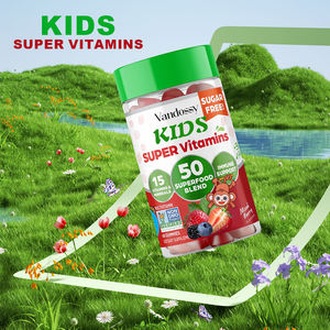 Custom Kids Gomas Multivitamínicas com Ferro Grande Degustação Vegetariana Não-OGM Suplemento Energético Bebidas 90 Gomas - Product Image 5