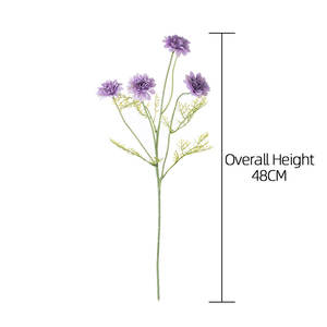 MW66012 Dahlia artificiel petit chrysanthème <span class=keywords><strong>fleurs</strong></span> de printemps en soie <span class=keywords><strong>fleurs</strong></span> sauvages colorées pour la maison Vase de table décor de fête de mariage - Product Image 4