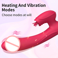 TMM 10-Gang Zungen-Vibrator Wasserdichter Silikon G-Punkt & Klitoris-Stimulator Erwachsenen-Sexspielzeug für Frauen