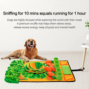 Tapete De Tabaco Custom Washable Pet Snuffle Feeding Mat 31x19inch Polyester for Dogs Foraging Skills Interactive <b>Puzzle</b> <b>Game</b> - Product Image 6