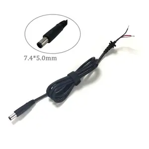 7.4mm x 5.0mm 3 line DC Power Adaptor Cable For DELL Laptop Power Cable 1.2m