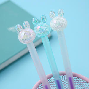 Bunter Eisriss-Marmor-Muster Wasserbasierter Gelstift Cartoon Kristall-Kaninchen Schreibwaren für Schüler Großhandel - Product Image 2