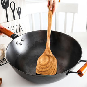 Wooden Spoon And Spatula Kit 7 Pieces Hand Wash Only For Cooking Utensils - Product Image 2