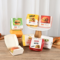 Emballage personnalisé CX pour hot-dogs, poulet frit, frites, hamburgers, boîte à hamburgers