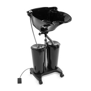 Explorez notre configuration de <span class=keywords><strong>lavage</strong></span> <span class=keywords><strong>professionnel</strong></span> avec un bassin de <span class=keywords><strong>cheveux</strong></span> mobile et un plateau de shampooing, assurant une expérience confortable pour les clients - Product Image 2