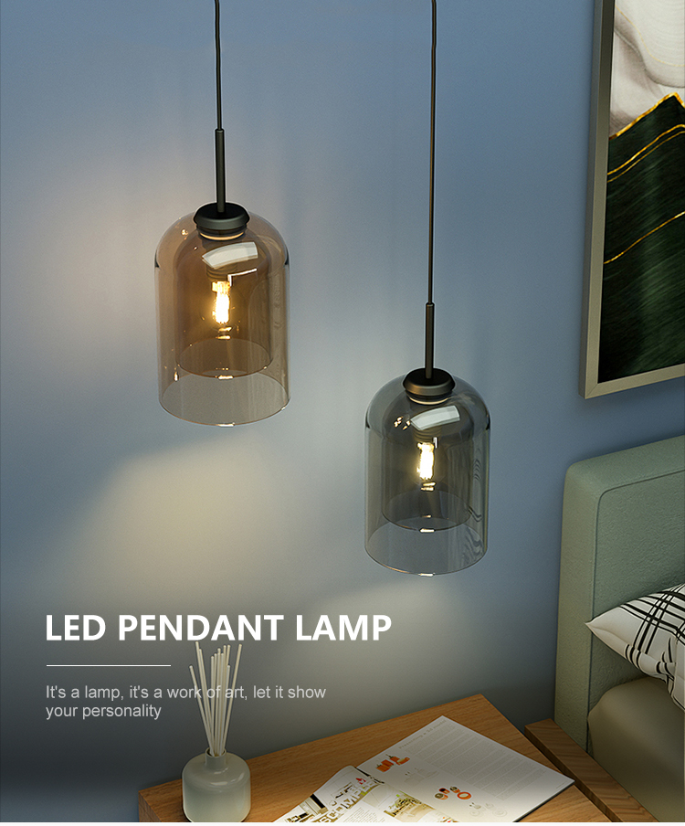 New Design Decoration Kitchen Livingroom Bedroom 5W Glass E27 Pendant Light