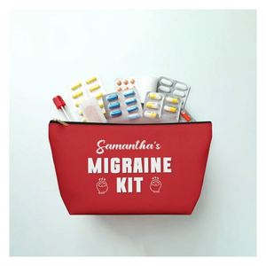 Personalized Migraine Kit First Aid Emergency Kit Survival Hangover Kit <b>Small</b> Bag for Medical Sports Office - Product Image 1