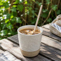 Pailles en papier droites compostables préférées de tous les temps, en pulpe de bagasse, pour la maison, les cafés et les boissons quotidiennes