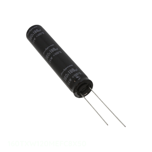 ตัวเก็บประจุแบบ Through Hole รุ่น 160TXW120MEFC8X50 ความจุ 120 ไมโครฟารัด  วัสดุอะลูมิเนียม  120UF 20% 160V แบบ Radial - Product Image 1