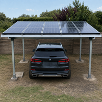 Système de carport solaire en alliage d'aluminium étanche pour entrepôt, montage au sol, pour application d'énergie solaire domestique