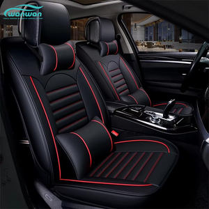 Универсальные чехлы на сиденья автомобиля полный комплект Кожаная подушка для салона автомобиля четыре сезона подходит для летнего использования - Product Image 1