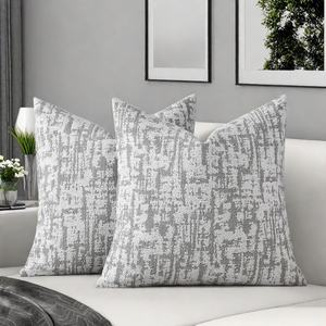 Venta caliente 2025 <span class=keywords><strong>fundas</strong></span> de cojines decorativos con <span class=keywords><strong>textura</strong></span> nórdica Jacquard Chenille rayas <span class=keywords><strong>fundas</strong></span> de almohada decorativas - Product Image 1