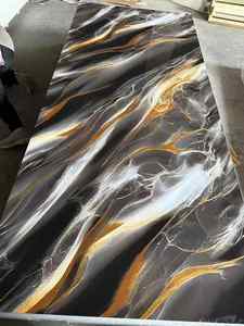 壁シート<span class=keywords><strong>PVC</strong></span>パネル高品質様々な色UV大理石ボード - Product Image 2